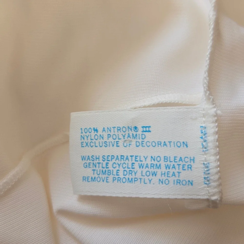 Vassarette Vintage White Lace Trim Full Slip Antron III Nylon 40F Made in USA